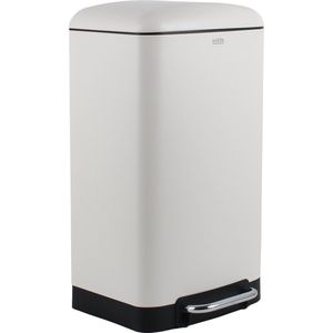 Luzzo® Idaho Pedaalemmer prullenbak 30 liter - Mat Wit