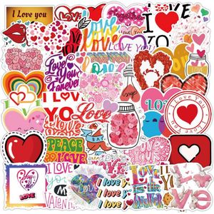 Stickers - Valentijnsdag - Liefde - Love - 50 Stuks - Geschikt voor Muur, Laptop, Notitieboek, etc.
