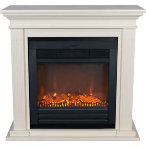 Xaralyn Cadiz ELU-MDW elektrische open haard - Witte MDF haardombouw - 1400 Watt verwarming - afstandsbediening