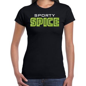 Bellatio Decorations spice girls t-shirt dames - sporty spice - groen -carnaval/90s party themafeest S