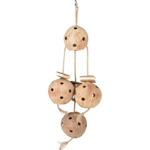 Duvoplus - Speelgoed Voor Dieren - Vogel - Coconut Jungle Grote Hanger Met Sisal & Karton 72,5x25x12cm Bruin - 1st