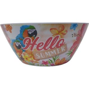 Kom XL "" Hello Summer "" - Multicolor - Melamine - Ø 24.5 x 12 cm - Rond
