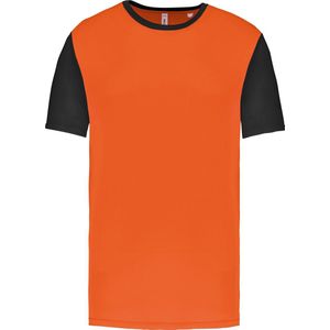 Tweekleurig herenshirt jersey met korte mouwen 'Proact' Orange/Black - M