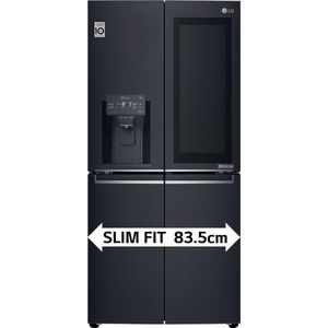 LG GMX844MCBF Amerikaanse koelkast met InstaView™ Door-in-Door™ - Smal design - 508L inhoud - DoorCooling+™ - Water- en ijsdispenser met UVnano™ - Inverter Linear Compressor