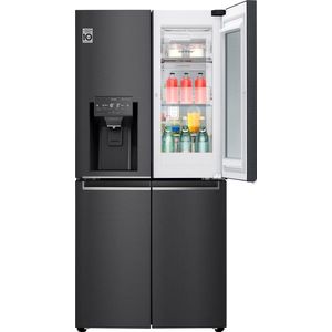 LG GMX844MCBF Amerikaanse koelkast met InstaView™ Door-in-Door™ - Smal design - 508L inhoud - DoorCooling+™ - Water- en ijsdispenser met UVnano™ - Inverter Linear Compressor