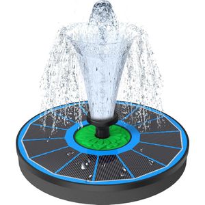 Fontein op zonne-energie buiten - Upgrade 2024 - 35 W fontein op zonne-energie - Doe-het-zelf sproeieffecten - Drijvende fonteinpomp - Tuin vogelbad vijver waterspel fonteinpomp