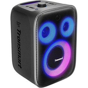 Tronsmart Karaoke Speaker - 120 Watt - Met verlichting - Bluetooth - 2 ingangen voor mic -Draadloos - Accu - Instrument - Zwart