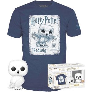 Funko Pop! & T-Shirt: Harry Potter - Hedwig Collectors Box Exclusive Maat L