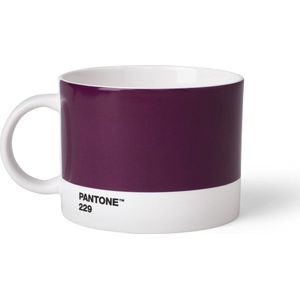 Pantone Theekop en schotel - Bone China - Aubergine 229 C