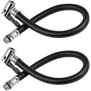 Universele Bandenpompen met Slangadapterset - 2 Stuks Geschikt voor Auto, Motorfiets en Fiets
