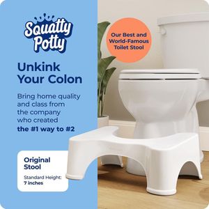 Badkamer Toilet Stoel 7-inch Hoogte - Wit Kleur - Comfortabel Design