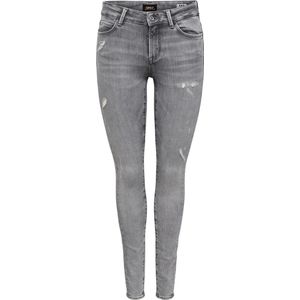 Only Jeans Onlwiser Blush Mid Sk Fg320 15253586 Light Grey Denim Dames Maat - W26 X L32