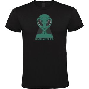 Klere-Zooi - Humans Aren't Real - Zwart Heren T-Shirt - XL