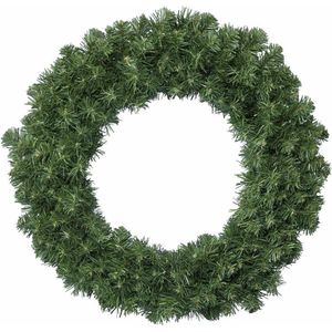 Set van 2x stuks groene kerstkransen/dennenkransen 50 cm kerstversiering - Dennenkransen/kerstkransen/deurkransen