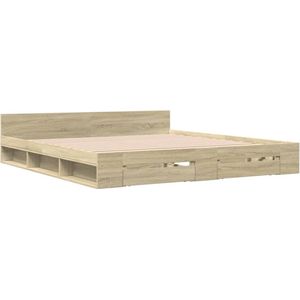 vidaXL-Bedframe-met-lades-bewerkt-hout-sonoma-eikenkleurig-180x200-cm