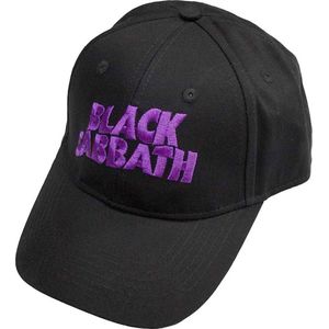 Black Sabbath - Demon & Logo Baseball pet - Zwart