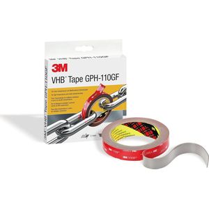 Dubbelzijdig Montagetape voor Hoge Temperatuur - 19 mm x 3 m, Grijs