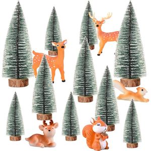 Kerstboom - 10 Stuks - Kunstkerstboom - Met Kerstfiguren - Voor Decoratie