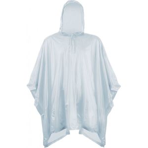 Eenvoudige kinder regenponcho grijs