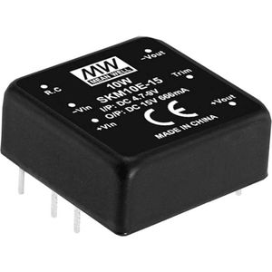 Mean Well SKM10B-15 DC/DC-convertermodule 666 mA 10 W Aantal uitgangen: 1 x Inhoud 1 stuk(s)