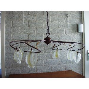 Plafondlamp - 54 cm hoog - verlichting - hanglamp - bruin