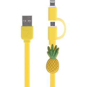 Charging cable 2in1 micro USB & 8-pin Pineapple