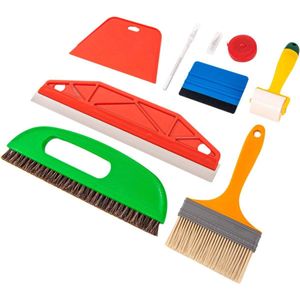 Gereedschapsset voor het gladmaken van behang - multifunctionele gladmakende gereedschapsset - backsplash-tegels - contactpapier - vinyl raamfolie.