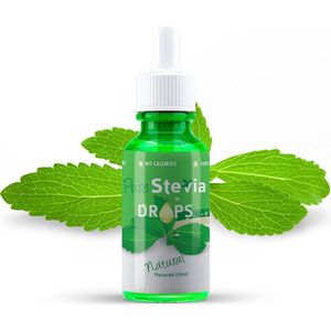 Stevia drops naturel - 50ml druppelflesje - Zoetstof - Suiker vervanger - Purestevia