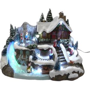 Dickensville Kerstdorp Huis Led 30 Cm Keramiek