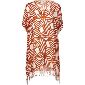 Watercult - Organic Moderns Kaftan - maat S - Oranje/Wit