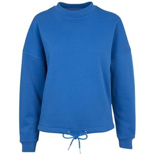 Build Your Brand - Oversized Dames Sweater - Cobalt Blue maat XS