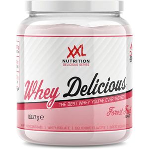 XXL Nutrition - Whey Delicious - Forrest Fruit - Wei Eiwitpoeder met BCAA & Glutamine, Proteïne poeder, Eiwit shake, Whey Protein - 1000 gram