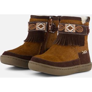 Shoesme Fl24w016 Enkellaarsjes - Enkelboots met rits - Meisjes - Bruin - Maat 24