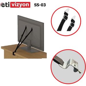 eti vizyon - 17'' - 75'' Lcd Tv Straps - Lcd Tv veiligheidsriem - Kantelbeveiliging Voor Televisie & Meubels - Anti Kantel Banden - Omvalbeveiliging - Kinderslot