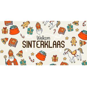 Welkom Sinterklaas Banner 250x500cm