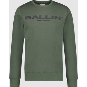Ballin Amsterdam -  Heren Regular Fit  Original Sweater  - Groen - Maat S