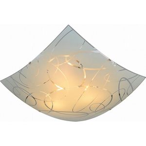 LED Plafondlamp - Plafondverlichting - Torna Spirilo - E27 Fitting - 3-lichts - Vierkant - Mat Wit - Aluminium