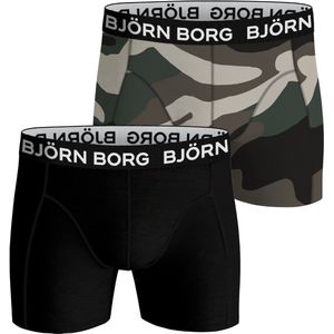 Björn Borg Heren Boxershorts 2-pack – Zwart en Camouflage maat XS Mannen