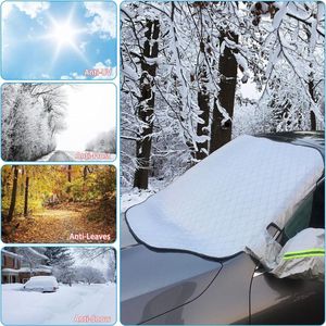 Antivries Deken Auto Voorruitbeschermer Zonneklep Ultra Dikke Beschermende Sneeuw Cover Auto Voorruit Cover Frost Protector Voorruit Sneeuw Voorruit Cover Geschikt Voor De Meeste Auto