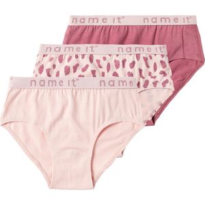 NAME IT NKFBRIEFS 3P STRAWBERRY CREAM Meisjes Onderbroek - Maat 110/116