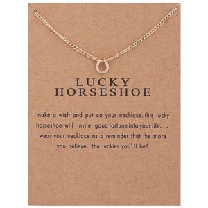 Bixorp Luck Geluksketting met Hoefijzer Goudkleurig - Afscheidscadeau - Cadeau voor Haar / Dames / Vriendin / Mama / Vrouwen - Ketting met Hoefijzer Hanger