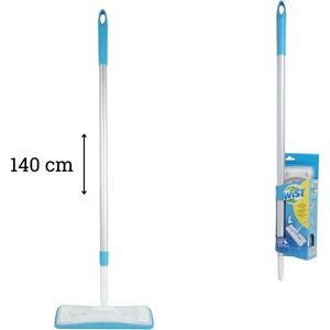 Twist vloerwisser vloerreiniger set met 2 vloerwisserdoekjes 140 cm set 6 stuks