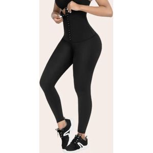 QDE COLOMBIAANSE HIGH WAIST TUMMY CONTROL CORRIGERENDE LEGGING | MAAT XS | KLEUR ZWART