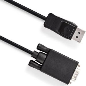 DisplayPort naar VGA kabel - 1920 x 1080 - 1 meter - Zwart - Allteq