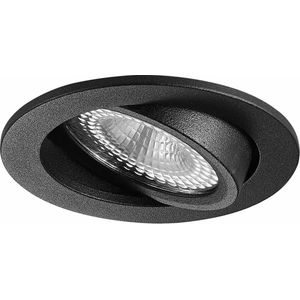 Inbouwspot Zwart - Dimbaar - 6 watt - Lumen - 3000 Kelvin - Wit licht - IP65 Badkamerverlichting