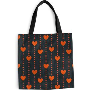 Schoudertas - Strandtas - Shopper Valentijn cadeautje voor haar - Liefde - Valentijn - 45x45 cm - Katoenen tas