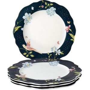 Laura Ashley Heritage Collectables Borden set van 4 - 24,5cm - Midnight Uni