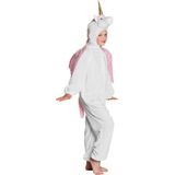 Boland - Kostuum Eenhoorn pluche wit (max. 1.40 m) - Kinderen - Eenhoorn - Fantasy - Onesie