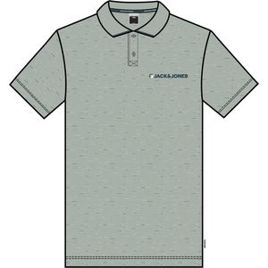 JACK&JONES PLUS JCOLOGAN INJECT POLO SS SMU PLS Heren Poloshirt - Aqua Gray