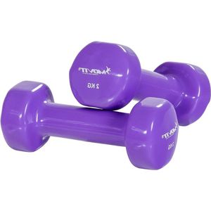 Dumbbells Vinyl Halters Set - 2x 0.5kg tot 2x 5kg - Verschillende Gewichts- en Kleuropties